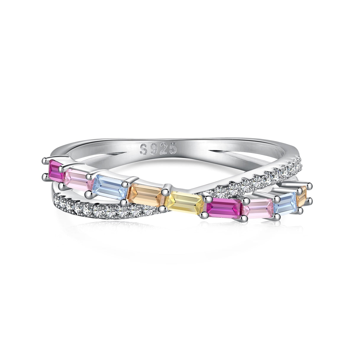 [Lucky Jewelry]Energetic Elegant Radiant Cut Party Ring