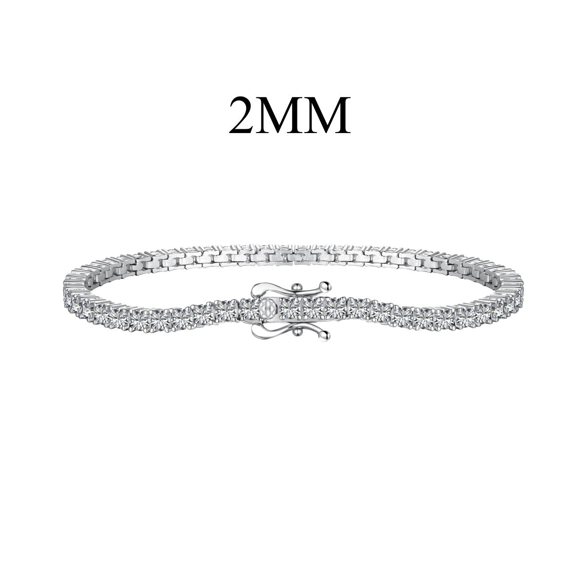 [Lucky Jewelry]Dazzling Exquisite Round Cut Daily Bracelet