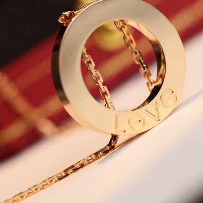 [⭐Seralia]LOVE NECKLACE ADJUSTABLE ROSE GOLD