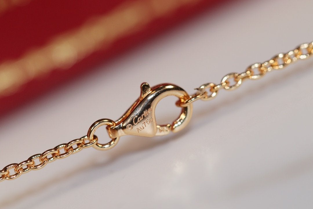 [⭐Seralia]LOVE NECKLACE PINK GOLD AND SILVER