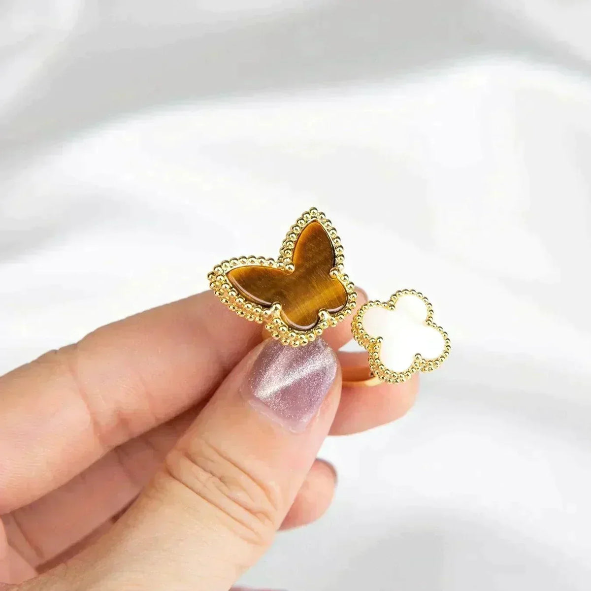 [⭐Seralia]LUCKY BETWEEN THE FINGER RING