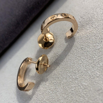 [⭐Seralia]LOVE EARRINGS 2.65MM PINK GOLD