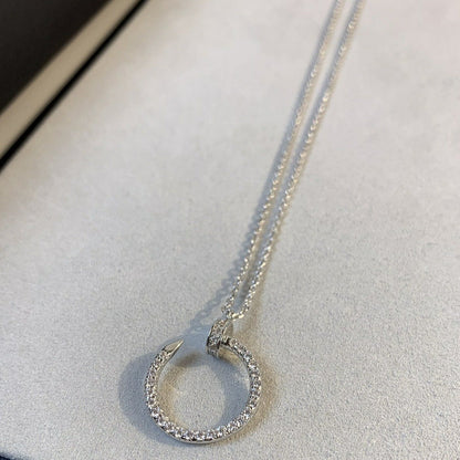 [⭐Seralia]JUSTE NECKLACE SILVER DIAMONDS