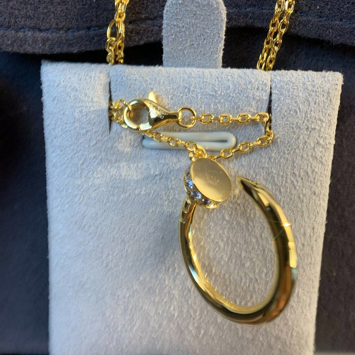 [⭐Seralia]JUSTE NECKLACE GOLD DIAMONDS