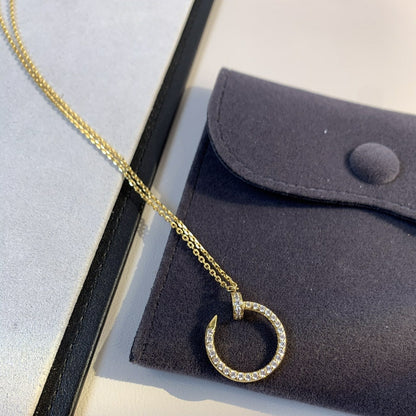[⭐Seralia]JUSTE NECKLACE GOLD DIAMONDS