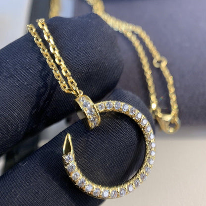 [⭐Seralia]JUSTE NECKLACE GOLD DIAMONDS