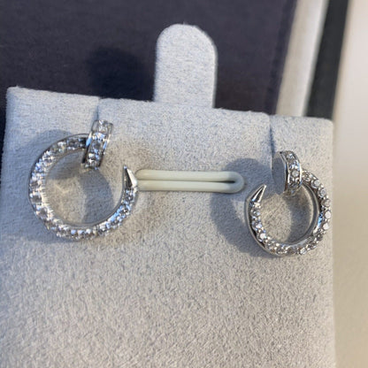 [⭐Seralia]JUSTE EARRINGS SILVER DIAMONDS