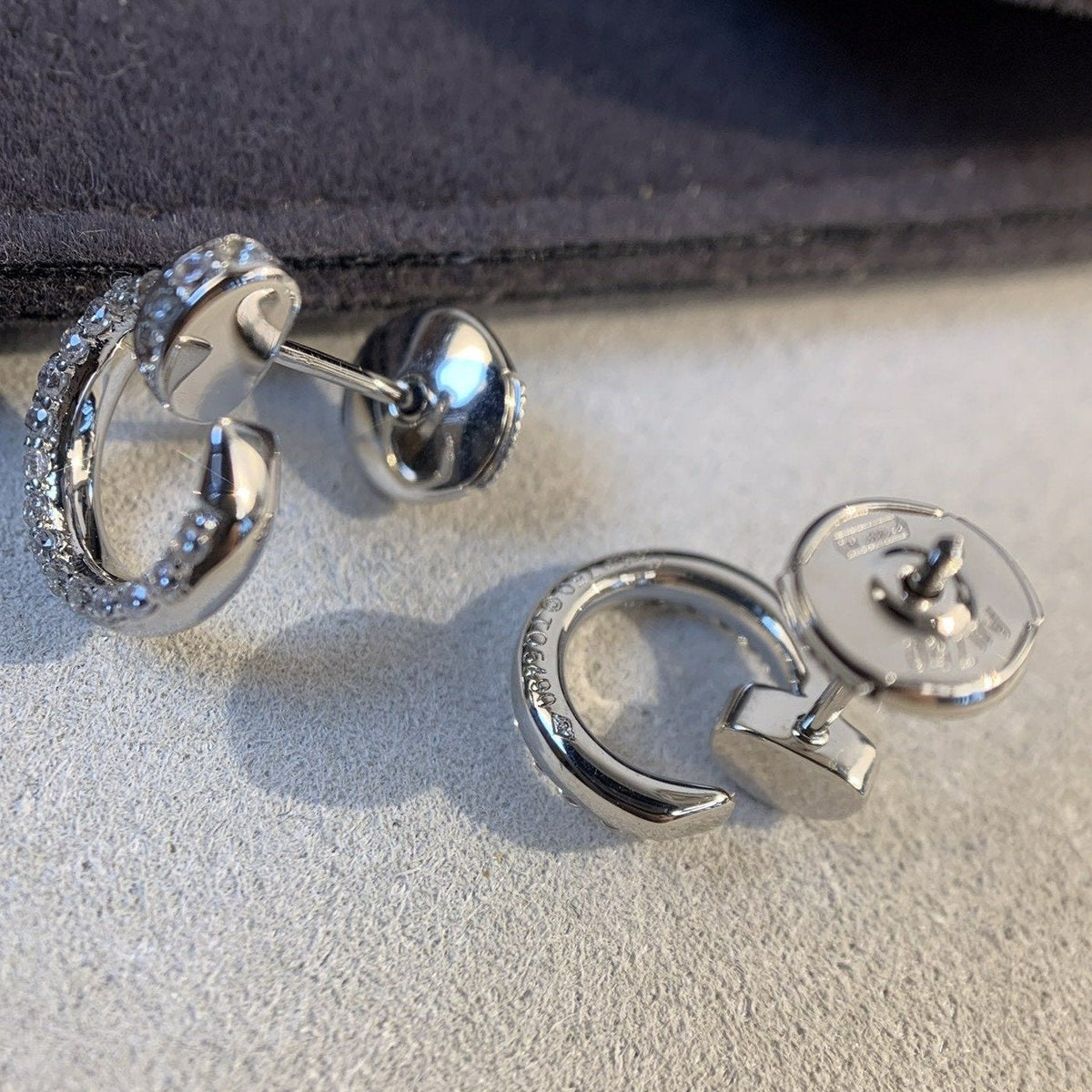 [⭐Seralia]JUSTE EARRINGS SILVER DIAMONDS