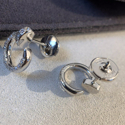 [⭐Seralia]JUSTE EARRINGS SILVER DIAMONDS