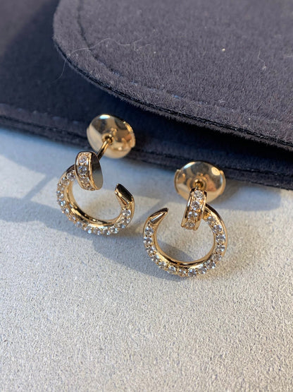 [⭐Seralia]JUSTE EARRINGS GOLD DIAMONDS