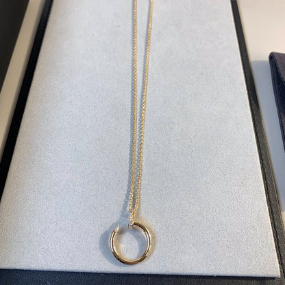 [⭐Seralia]JUSTE NECKLACE PINK GOLD