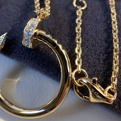 [⭐Seralia]JUSTE NECKLACE PINK GOLD