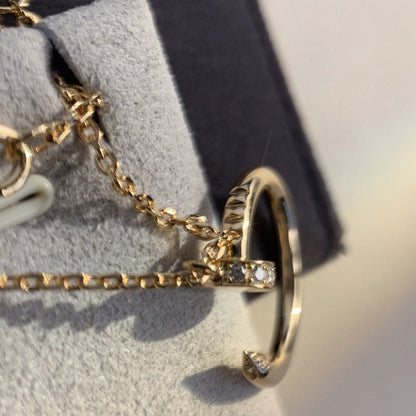 [⭐Seralia]JUSTE NECKLACE PINK GOLD