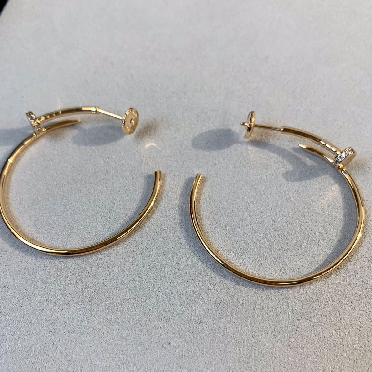 [⭐Seralia]JUSTE EARRINGS GOLD DIAMONDS 1.8MM