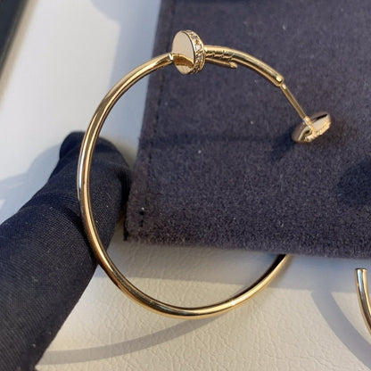 [⭐Seralia]JUSTE EARRINGS GOLD DIAMONDS 1.8MM