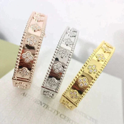 [⭐Seralia]CLOVER BRACELET 8MM DIAMONDS