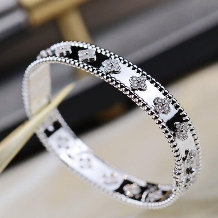 [⭐Seralia]CLOVER BRACELET 8MM DIAMONDS