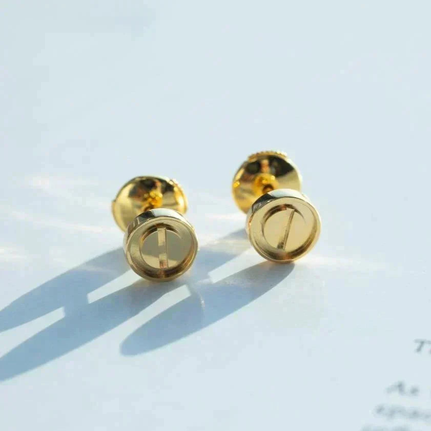 [⭐Seralia]LOVE EARRINGS GOLD 10MM