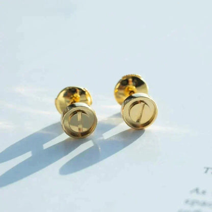 [⭐Seralia]LOVE EARRINGS GOLD 10MM
