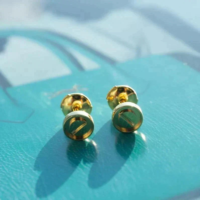 [⭐Seralia]LOVE EARRINGS GOLD 10MM