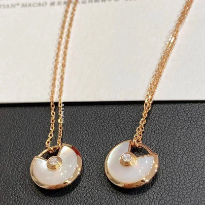 [⭐Seralia]AMULETTE ROSE GOLD MOP NECKLACE
