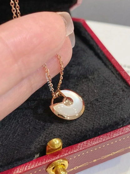 [⭐Seralia]AMULETTE ROSE GOLD MOP NECKLACE