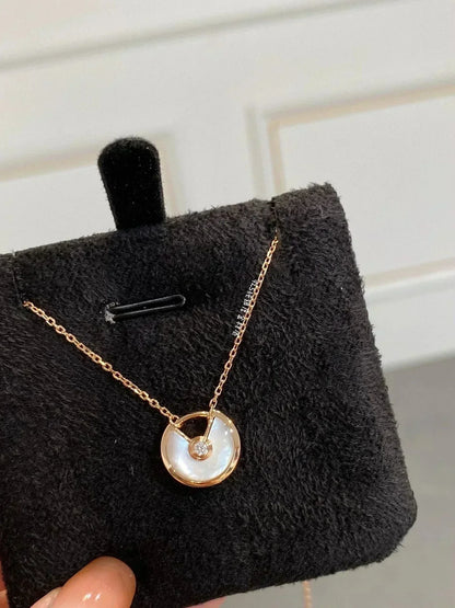 [⭐Seralia]AMULETTE ROSE GOLD MOP NECKLACE