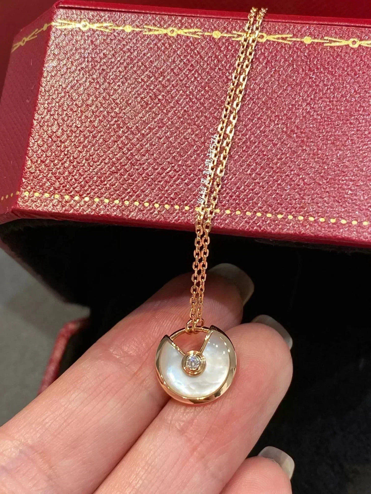 [⭐Seralia]AMULETTE ROSE GOLD MOP NECKLACE