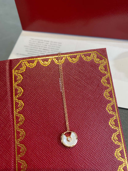 [⭐Seralia]AMULETTE ROSE GOLD MOP NECKLACE