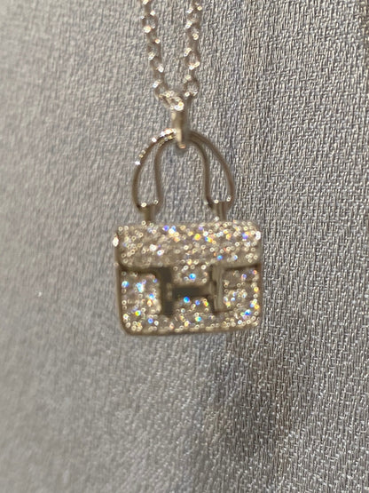[⭐Seralia]CONSTANCE PEDANT DIAMOND NECKLACE