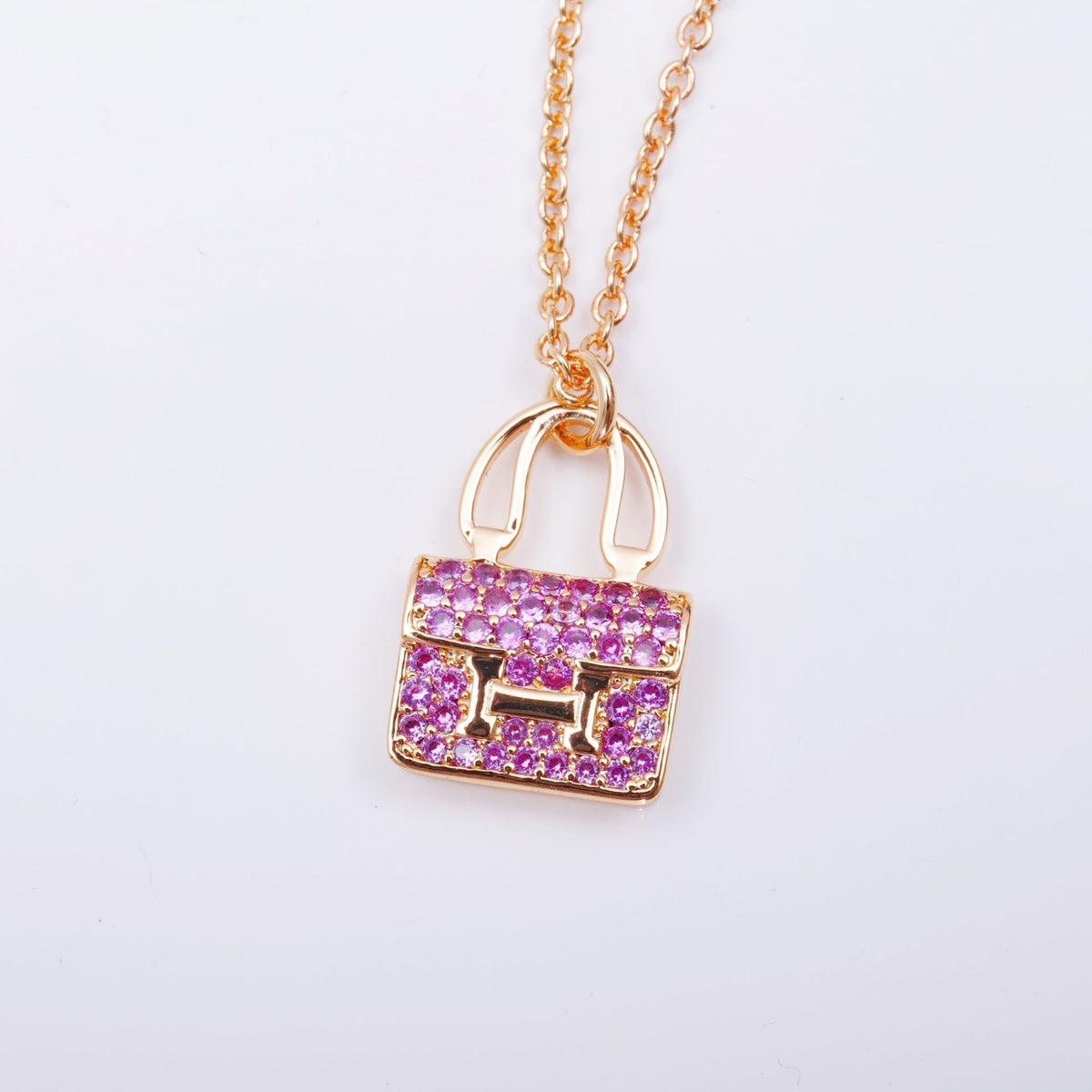 [⭐Seralia]CONSTANCE PEDANT PURPLE DIAMOND NECKLACE