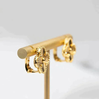 [⭐Seralia]CLOVER MEDIUM 1 MOTIFS LASER EARRINGS