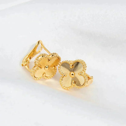 [⭐Seralia]CLOVER MEDIUM 1 MOTIFS LASER EARRINGS