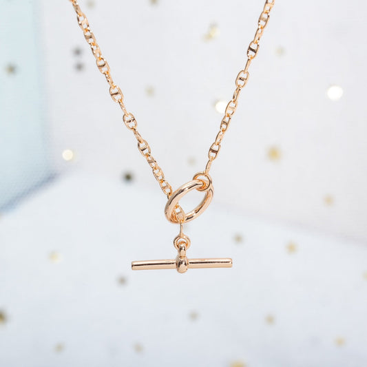 [⭐Seralia]ECHAPPEE NECKLACE PINK GOLD