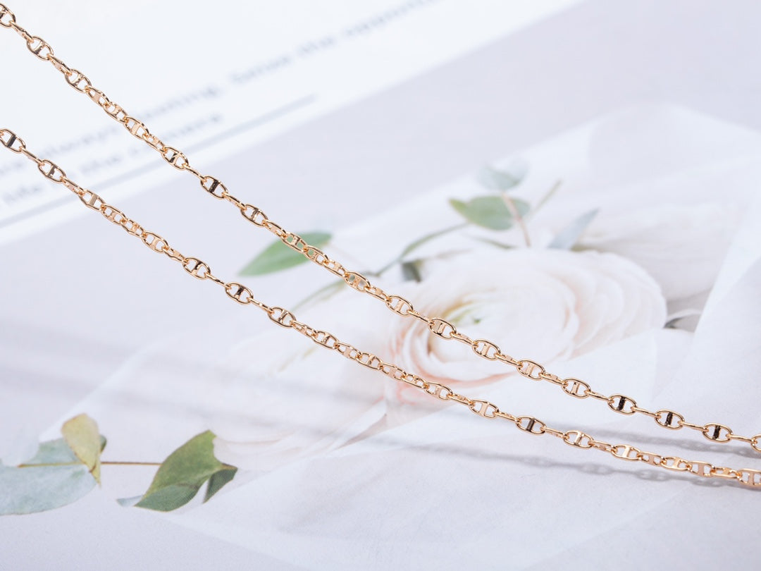 [⭐Seralia]ECHAPPEE NECKLACE PINK GOLD