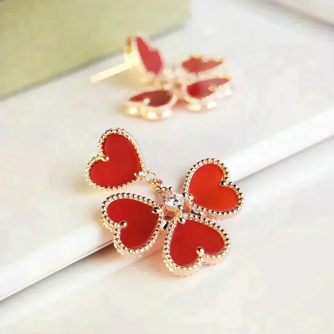 [⭐Seralia]SWEET CLOVER CARNELIAN EARRINGS