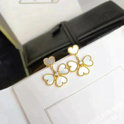 [⭐Seralia]CLOVER SWEET WHITE MOP EARRINGS