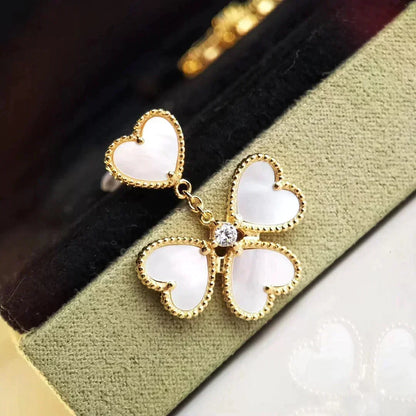 [⭐Seralia]CLOVER SWEET WHITE MOP EARRINGS