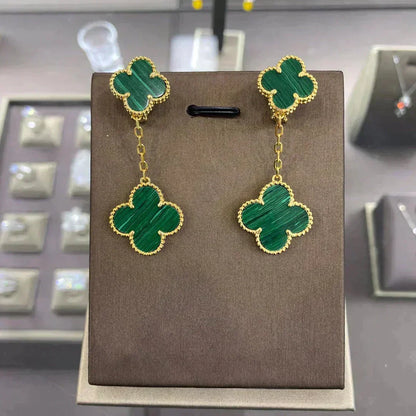[⭐Seralia]CLOVER 2 MOTIFS  EARRINGS (MULTIPLE CHOICESC