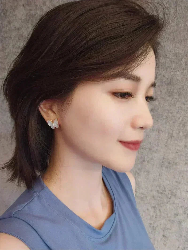 [⭐Seralia]BUTTERFLY MOP DIAMOND EARRINGS