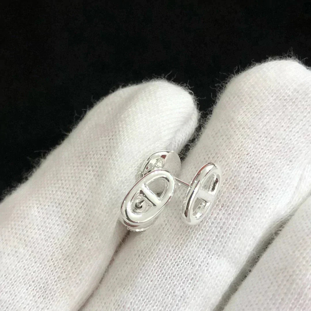 [⭐Seralia]CHAINE SMALL EARRINGS GOLD AND SILVER