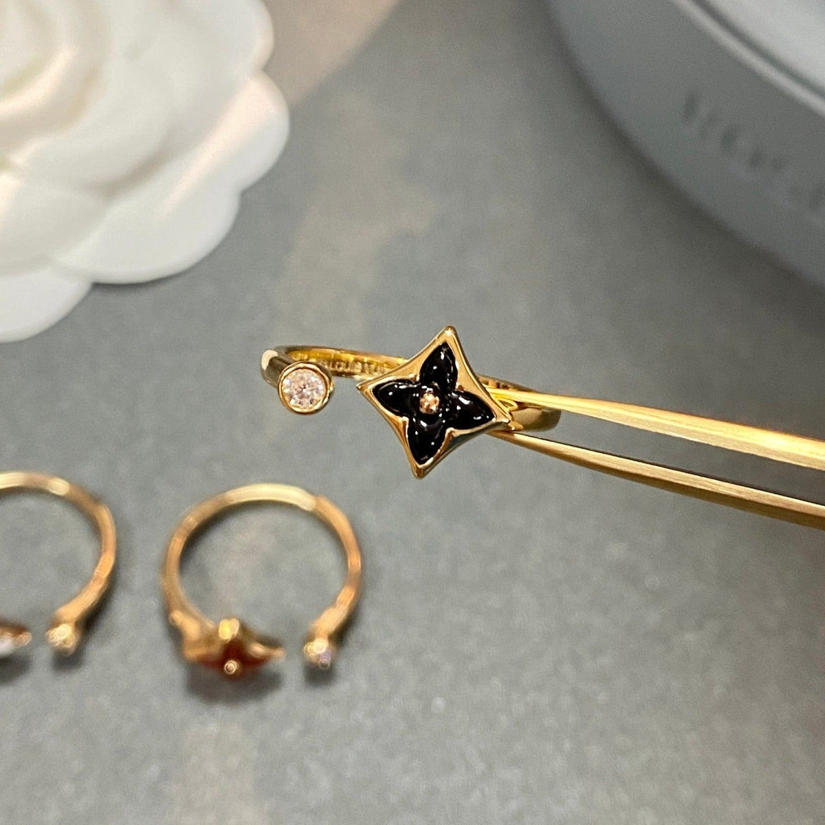 [⭐Seralia]STAR 1 DIAMOND OPEN RING