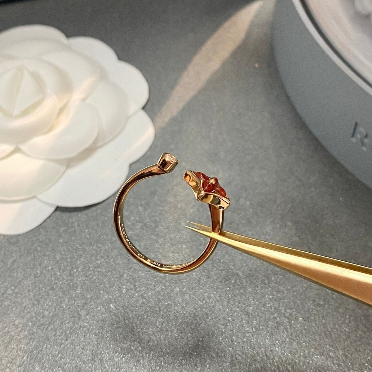 [⭐Seralia]STAR 1 DIAMOND OPEN RING