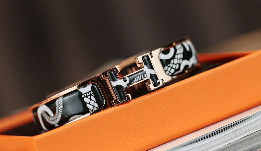 [⭐Seralia]H TARTAN BRACELET 12MM