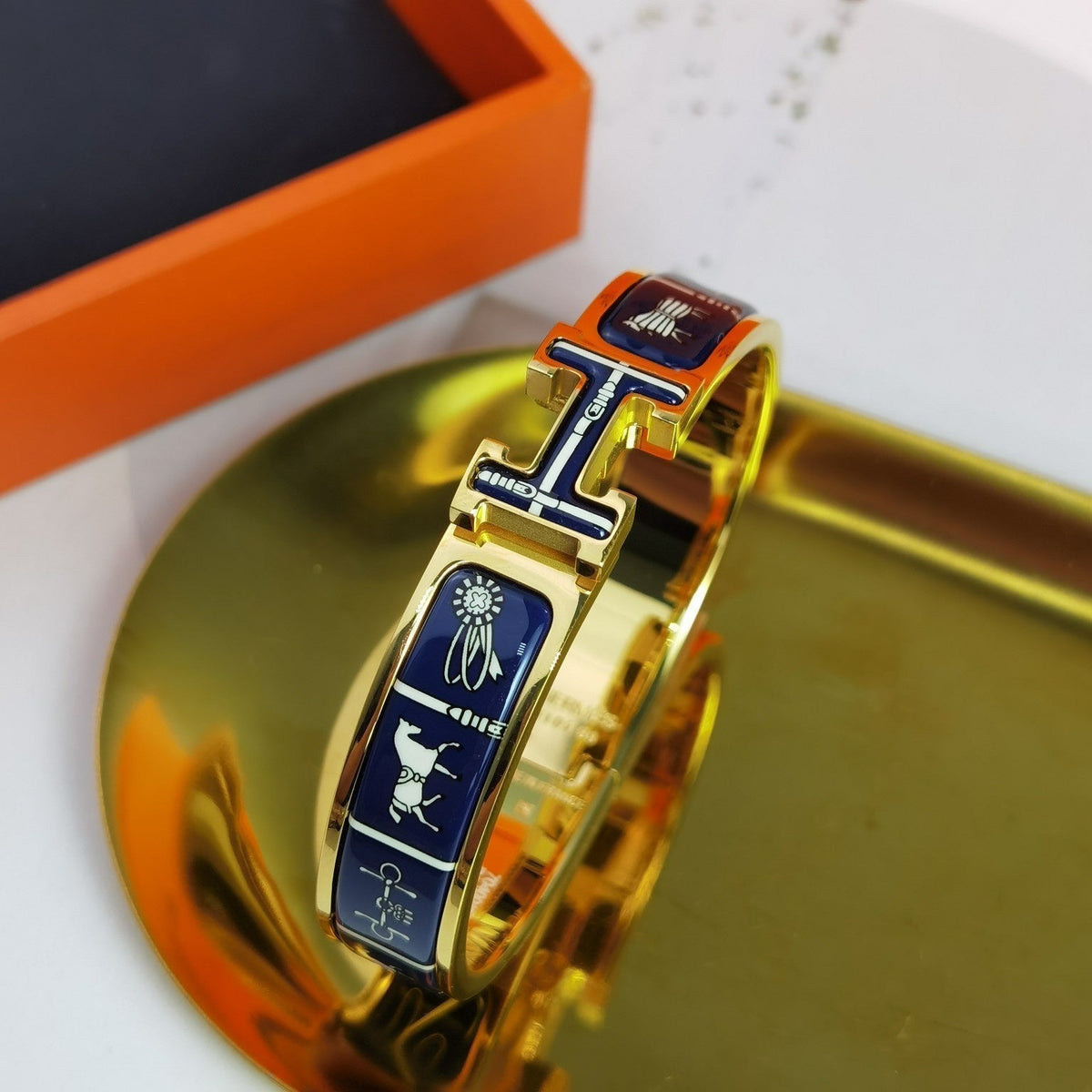[⭐Seralia]H COUVERTURES DARK BLUE BRACELET