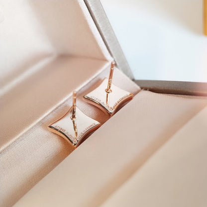 [⭐Seralia]STAR MOP PINK GOLD EARRINGS