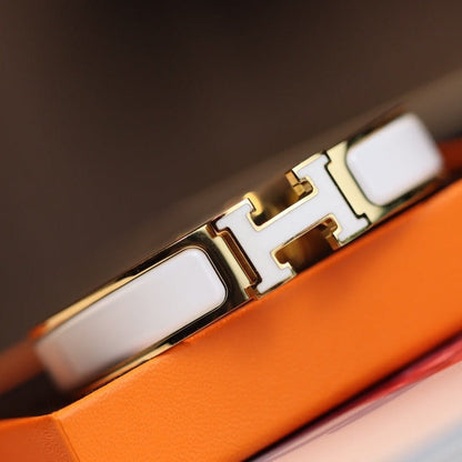 [⭐Seralia]H BRACELET 12MM GOLD