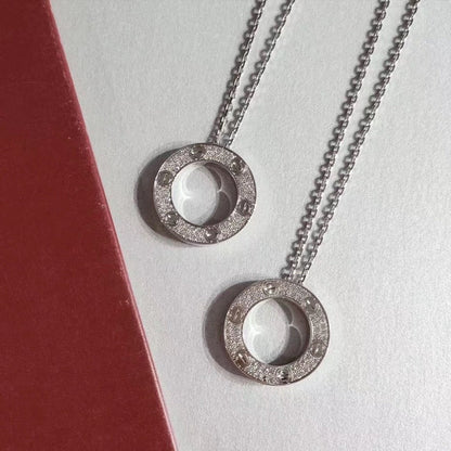 [⭐Seralia]LOVE NECKLACE ADJUSTABLE SILVER