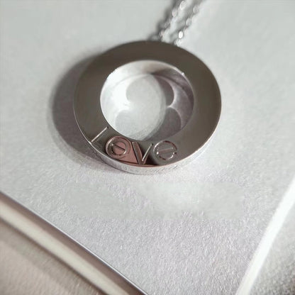 [⭐Seralia]LOVE NECKLACE ADJUSTABLE SILVER