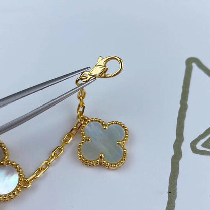 [⭐Seralia]MAGIC CLOVER MOP GOLD BRACELET 5 MOTIFS
